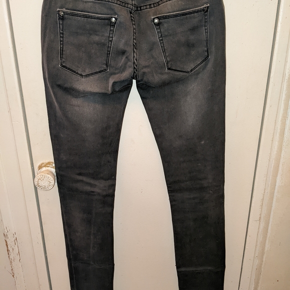 SEQUINED REBEL FLAG BLACK JEANS - Picture 4 of 4